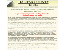 Tablet Screenshot of gis.halifaxnc.com